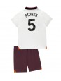 Manchester City John Stones #5 Venkovní dres pro děti 2023-24 Krátký Rukáv (+ trenýrky)